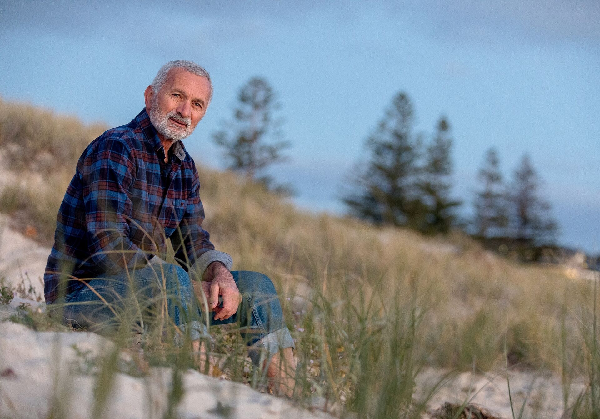 Man sitting in Dunes