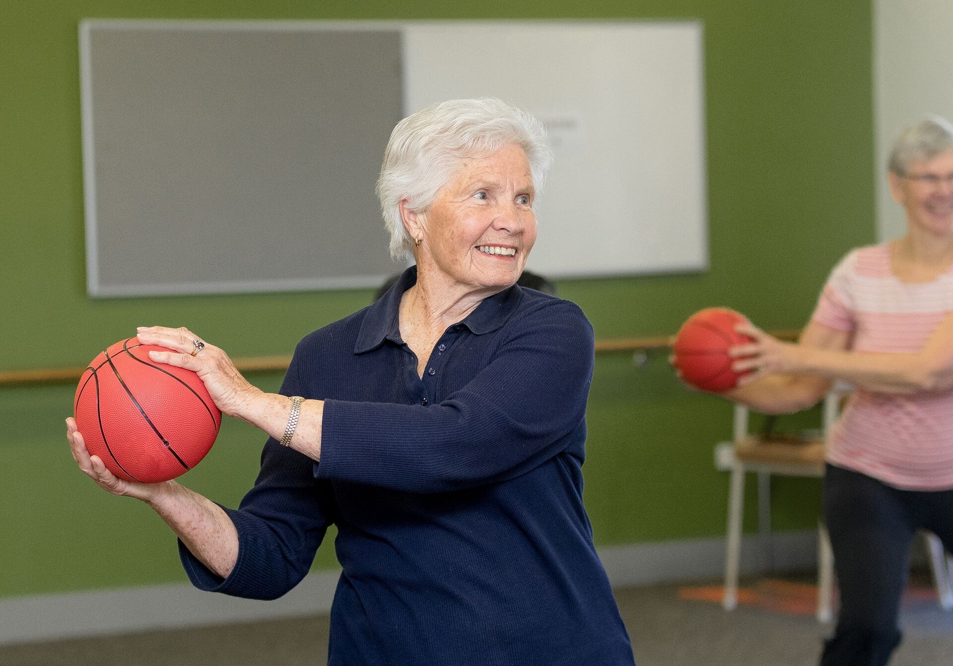 resident working out